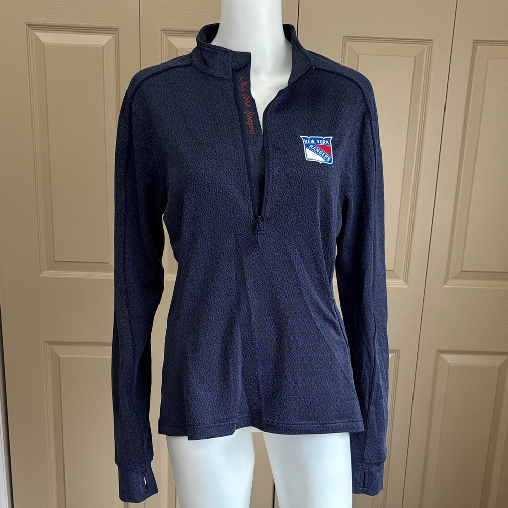 NWT NY RANGERS woman’s 1/2 zip